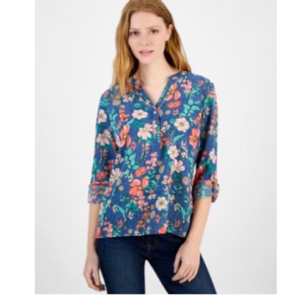 Tommy Hilfiger - Floral Long Sleeve Blouse - L